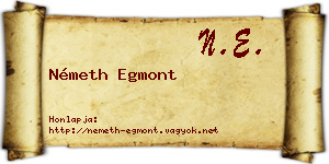 Németh Egmont névjegykártya